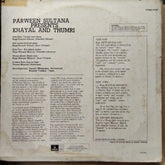 Parween Sultana  - Khayal & Thumri (Vinyl)